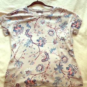 Floral t-shirt-blouse